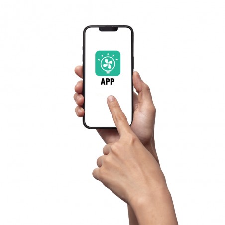 Ventilador LED con aspas retráctiles Covery Evo CCT Dim Smart (72W)