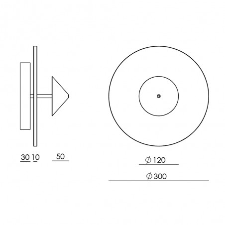 Aplique de pared LED Anza (9W)