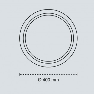 Plafón de techo LED Panam 3CCT Dim (46W)