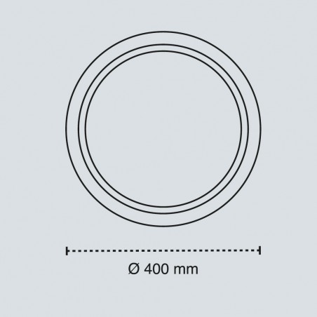 Plafón de techo LED Panam 3CCT Dim (46W)