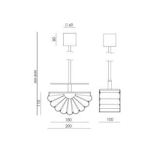 Lámpara de techo Gina