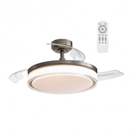 Ventilador LED con aspas plegables Oroel Cuero CCT (45W)