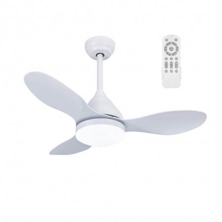 Ventilador de techo LED Cavil Mini Blanco CCT Dim (20W)