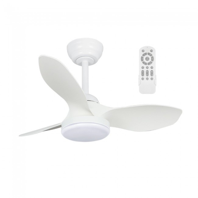 Ventilador LED Cavil Mini S Blanco CCT Dim (20W)
