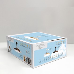 Ventilador LED aspas plegables Terno Blanco CCT Dim (72W)