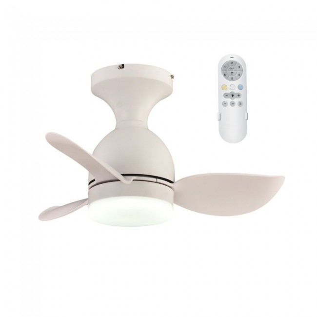 Ventilador de techo LED Fonfu Blanco CCT Dim (20W)