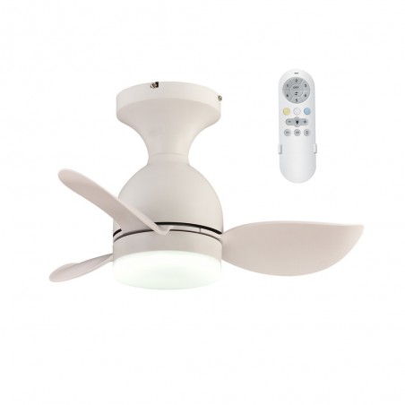 Ventilador de techo LED Fonfu Blanco CCT Dim (20W)
