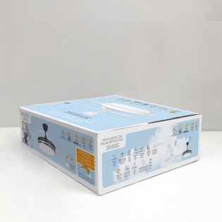 Ventilador LED aspas plegables Surpino Negro CCT Dim (45W)