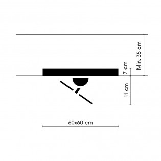 Ventilador de techo empotrable LED Cubis CCT Dim (32W)