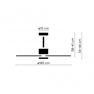 Ventilador de techo LED Nova XL CCT Dim (18W)