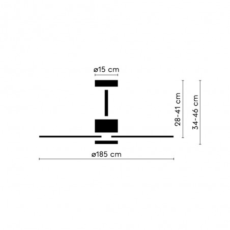 Ventilador de techo LED Nova XL CCT Dim (18W)