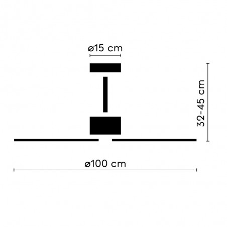 Ventilador de techo Alma 100 Blanco 3 Aspas