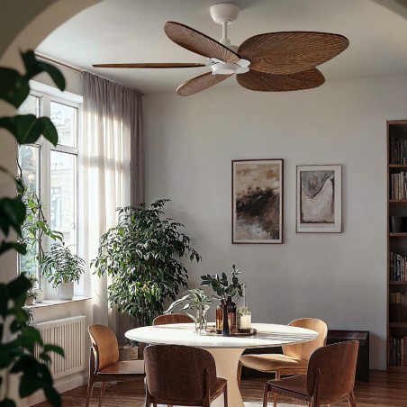 Ventilador LED Alma 132 Blanco 5 Aspas CCT Dim (6.5W)