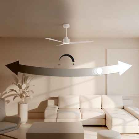 Ventilador LED Alma 100 Blanco 5 Aspas CCT Dim (6.5W)