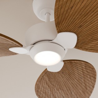 Ventilador LED Alma 132 Blanco 3 Aspas CCT Dim (6.5W)