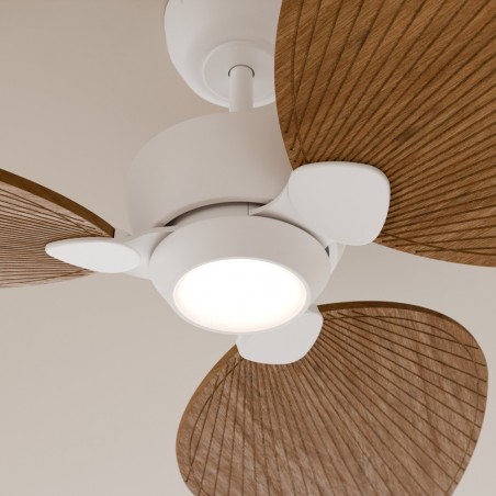 Ventilador LED Alma 132 Blanco 3 Aspas CCT Dim (6.5W)