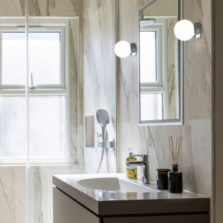 Aplique de pared para baños Sena