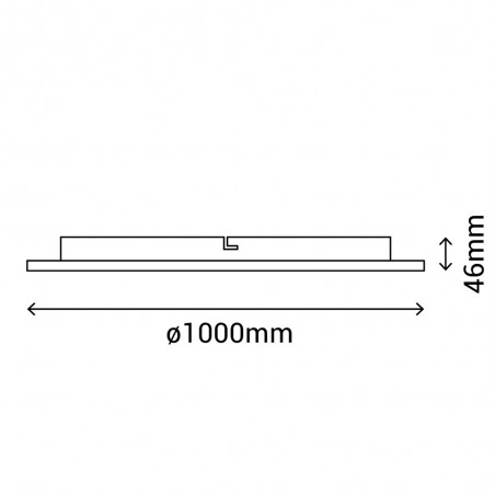 Plafón de techo LED Alba CCT (96W)
