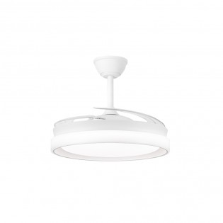 Ventilador LED con aspas retráctiles Nestera Eco Blanco CCT Dim (45W)