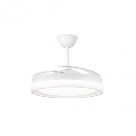 Ventilador LED con aspas retráctiles Nestera Eco Blanco CCT Dim (45W)