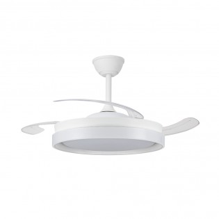 Ventilador LED con aspas retráctiles Nestera Eco Blanco CCT Dim (45W)