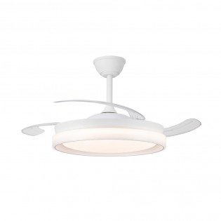 Ventilador LED con aspas retráctiles Nestera Eco Blanco CCT Dim (45W)