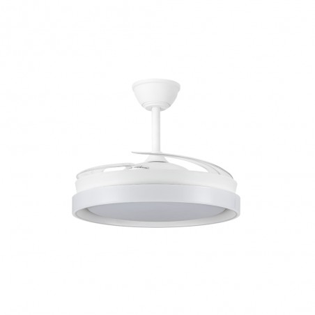Ventilador LED con aspas retráctiles Nestera Eco Blanco CCT Dim (45W)