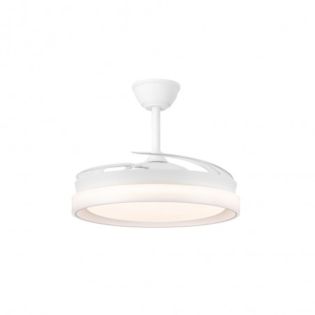 Ventilador LED con aspas retráctiles Nestera Eco Blanco CCT Dim (45W)
