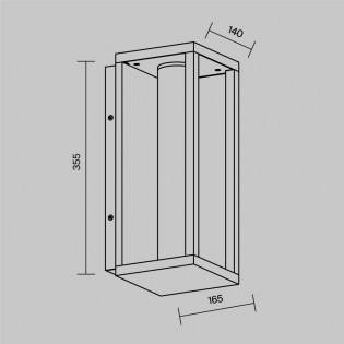 Aplique de pared de exterior LED Expo (12W)