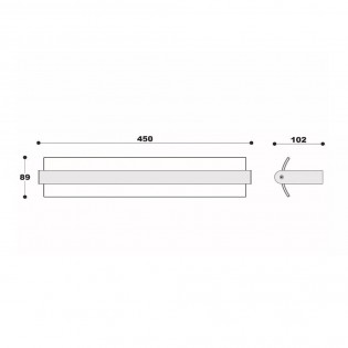 Aplique de pared para baños LED Wanda (15W)