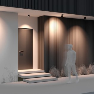 Foco de superficie exterior...