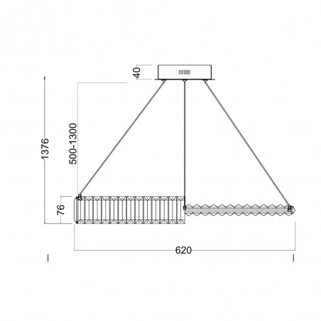 Lámpara de techo LED Krone (36W)