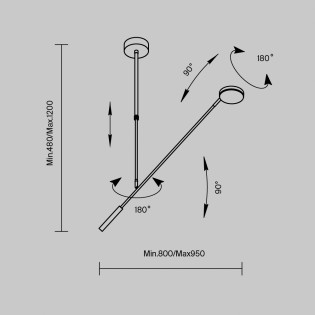 Lámpara de techo LED Fad (8W)