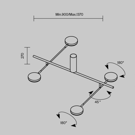 Plafón de techo LED Fad (26W)