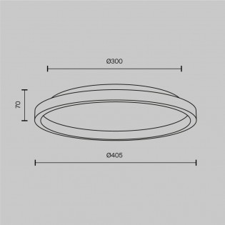 Plafón de techo LED Orign (27W)