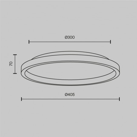 Plafón de techo LED Orign (27W)