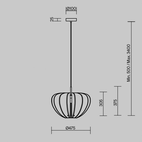 Lámpara colgante Cambio