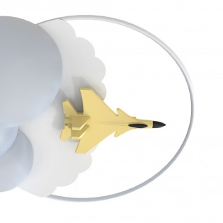 Plafón de techo infantil LED Focus Avión (37W)