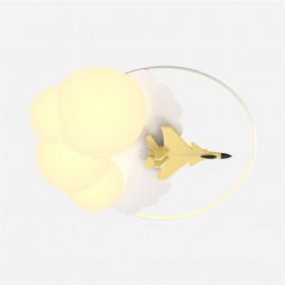 Plafón de techo infantil LED Focus Avión (37W)