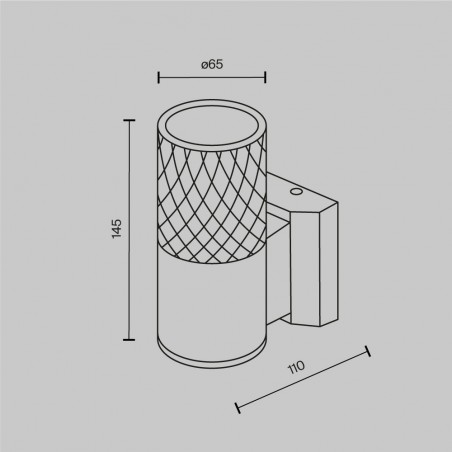 Aplique de pared de exterior Bowery