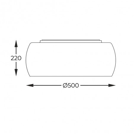 Plafón de techo Crystal (6 luces)