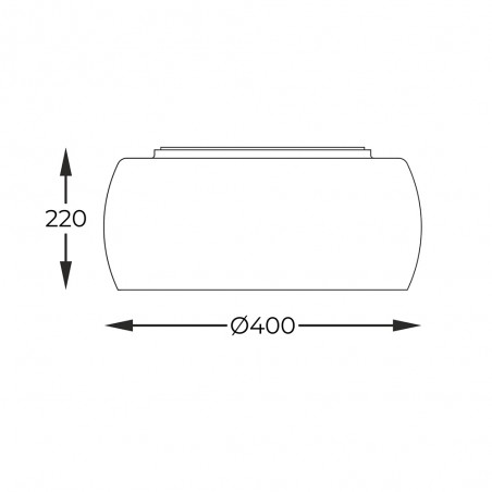 Plafón de techo Crystal (5 luces)