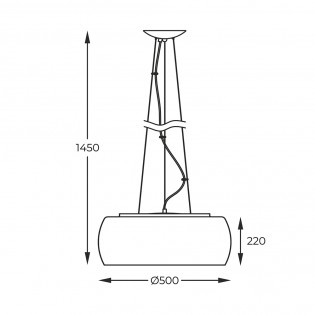 Lámpara colgante Crystal (6 luces)