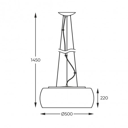 Lámpara colgante Crystal (6 luces)