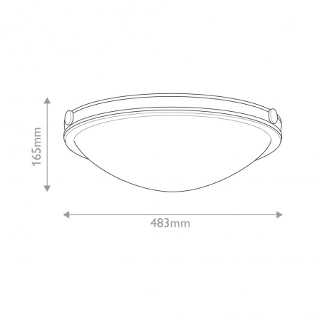 Plafón de techo Collier M