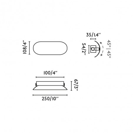 Aplique de pared LED Novo (5W)