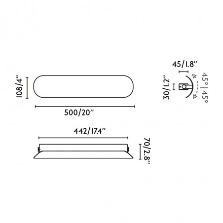 Aplique de pared LED Novo (12W)