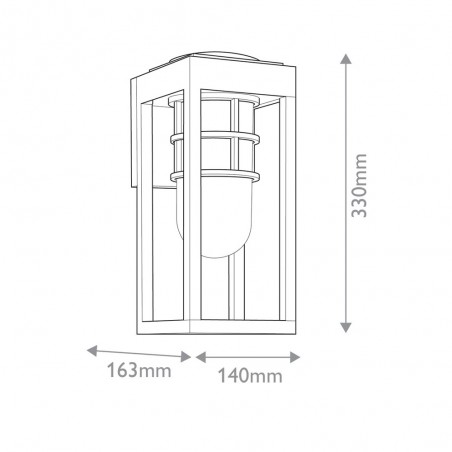 Aplique de pared de exterior Hone S