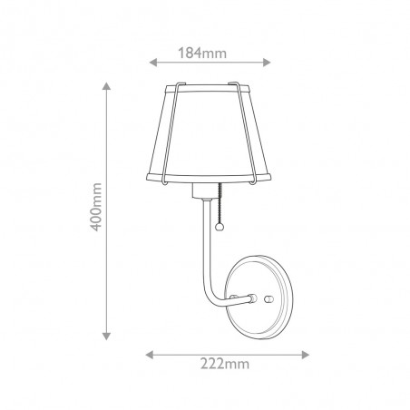 Aplique de pared Clarke II