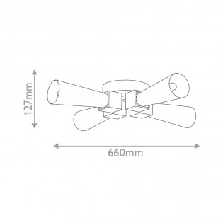 Plafón de techo Kristy